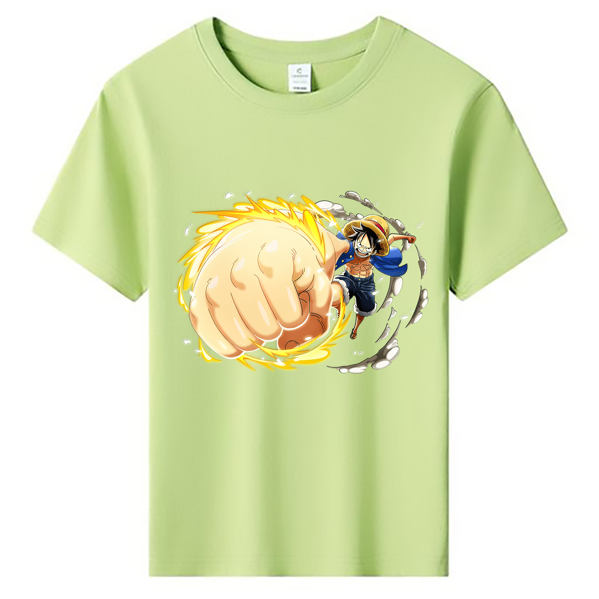 （画像用） ワンピース モンキー・D・ルフィ ONE PIECE Monkey D. Luffy 綿100％キッズTシャツ（フロントプリント）